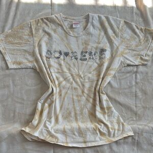 Supreme Beige Tie-Dye Tee